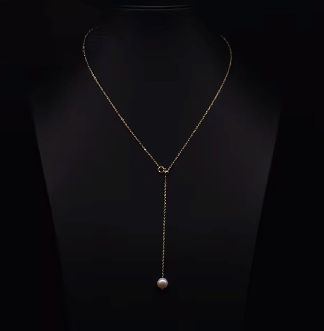 Stillness Lariat Necklace
