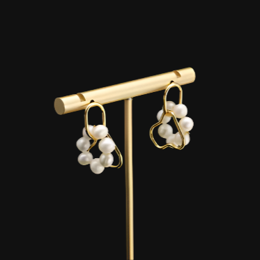 Meadow Muse Pearl Hoops
