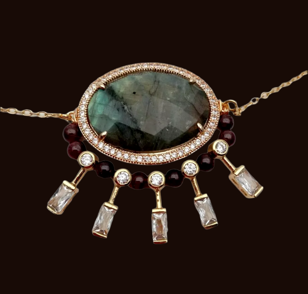 Bellona Labradorite Statement Necklace