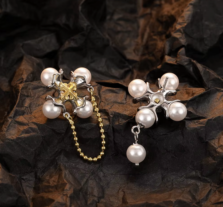 Ophelia Baroque Cross Earrings