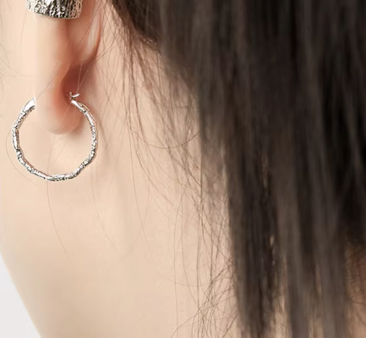 Artemis Hammered Hoops