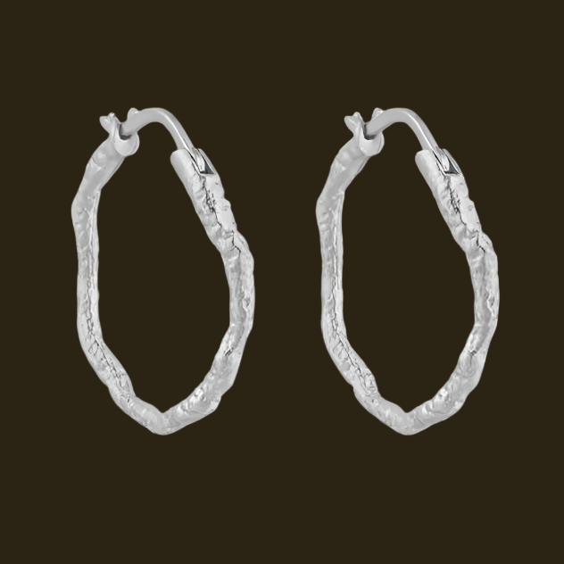 Artemis Hammered Hoops