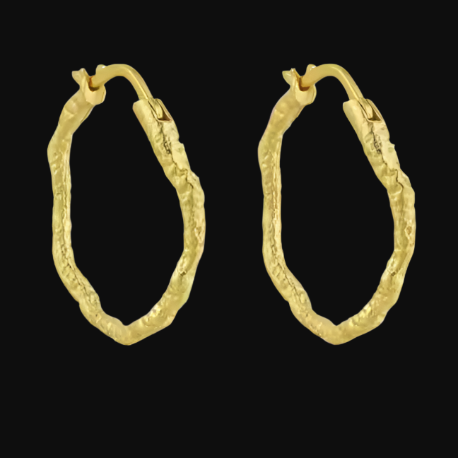 Artemis Hammered Hoops